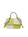 Green Elegance Scarf Handle Handbag