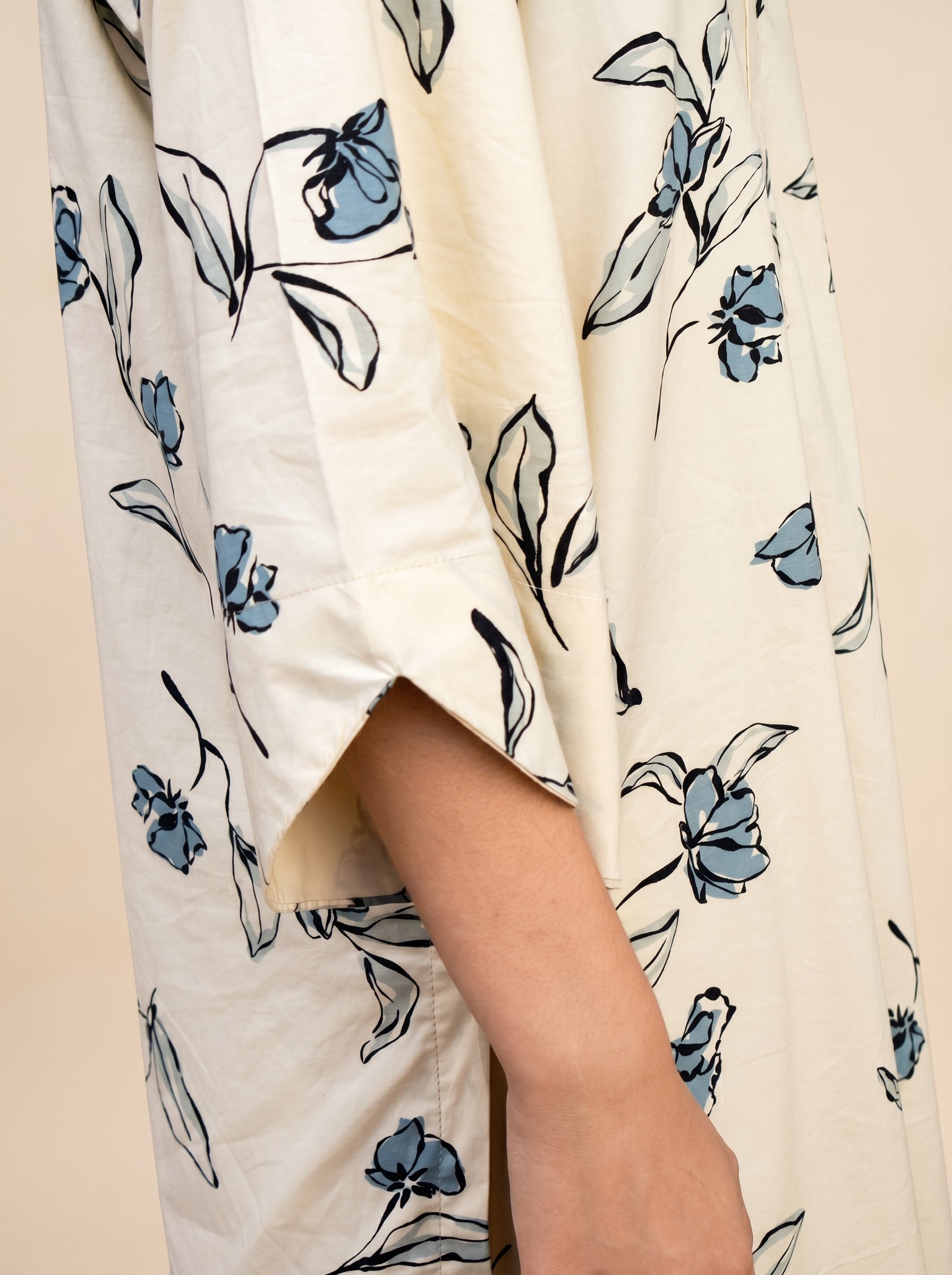 Cream & Blue Botanical Floral By SAYYA