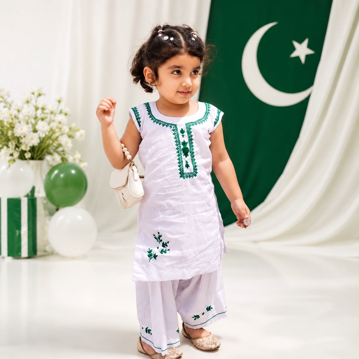 Little Patriot in White – Kids Independence Day Suit
