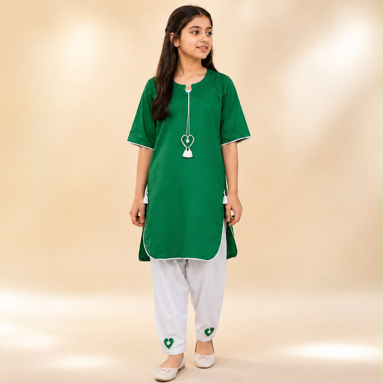 Emerald Charm | Girls' 14 August 2 Piece Outfit